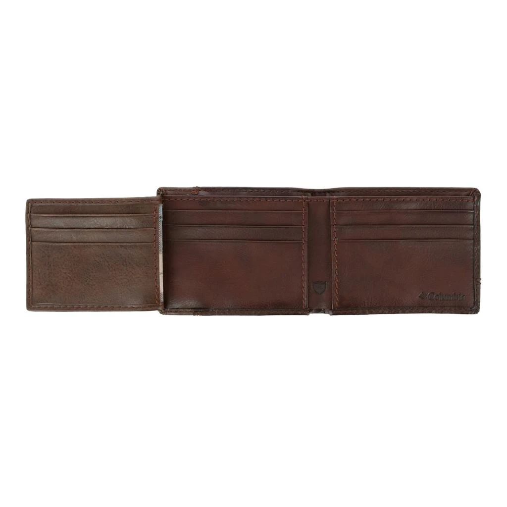 Columbia Men's Leather RFID Slim Bifold Wallet with Exterior Pocket 4