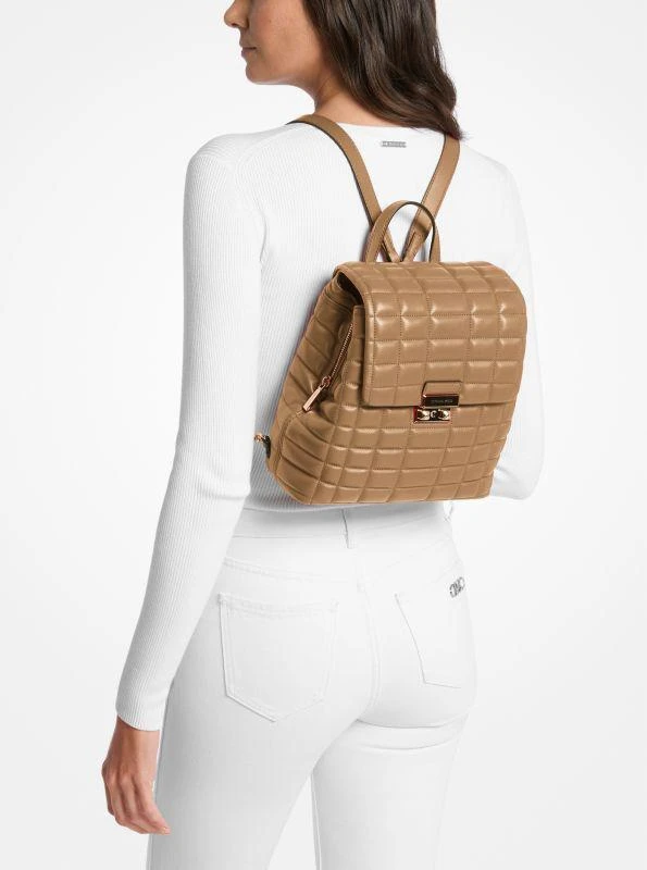 Michael Kors Tribeca Small Quilted Leather Backpack 3