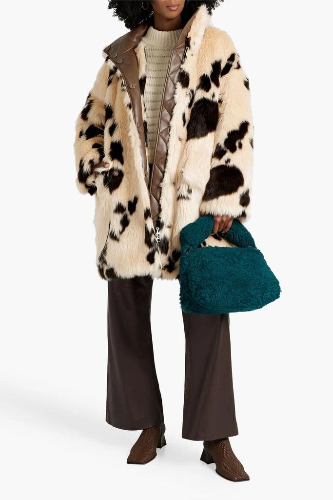 STAND STUDIO Doona printed faux fur coat 2