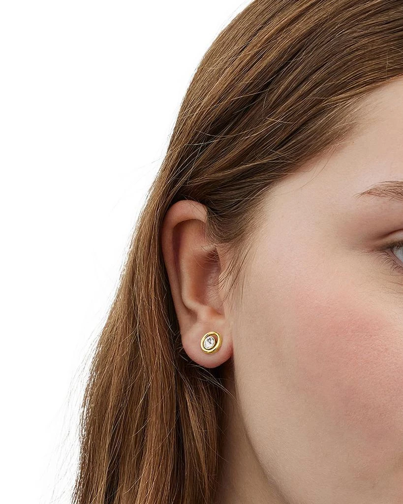 Coach Convertible Halo Stone Stud Earrings 5