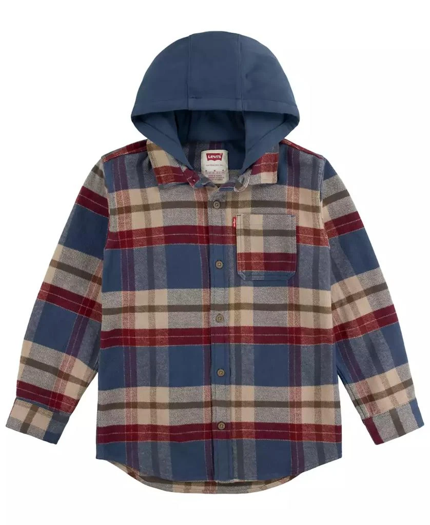 Levi's Big Boys Hooded Flannel Shirt 1