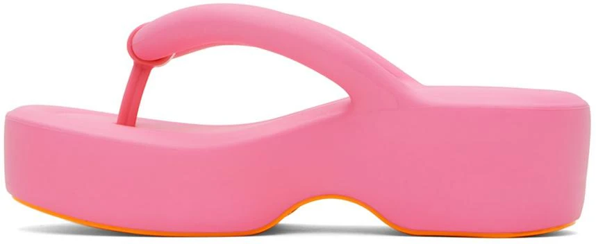 Melissa Pink Free Platform Flip Flops 3
