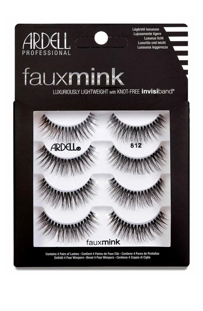 Ardell Faux Mink 812 Lashes - Pack of 4 1