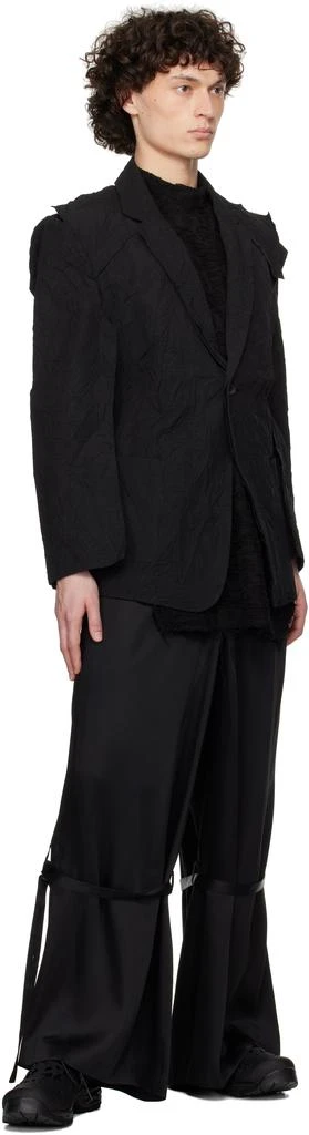 CARNET-ARCHIVE Black Belted Plinth Trousers 4