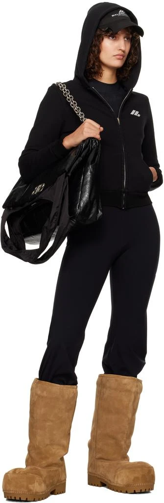 Balenciaga Black Small Zip-Up Hoodie 4