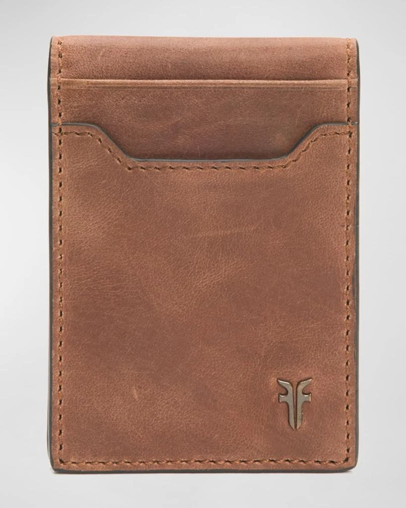 Frye Men's Holden Burnished Leather Folded Card Case 1