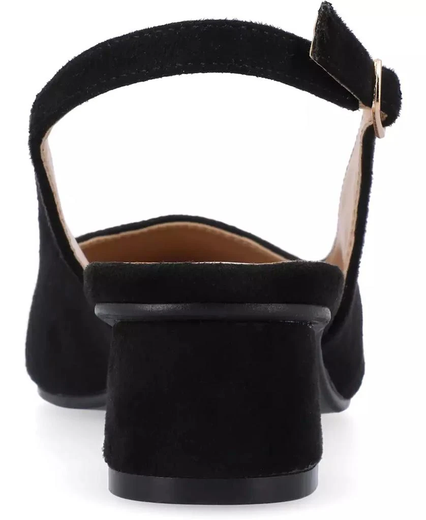 Journee Collection Women's Sylvia Block Heel Slingback Pumps 3