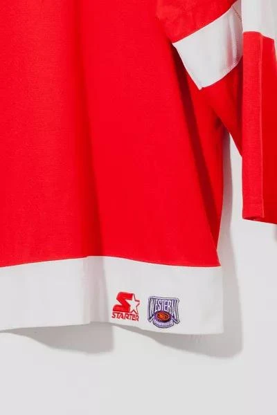 Urban Outfitters Vintage 1990s Detroit Red Wings Western Conference Red Starter Jersey 4