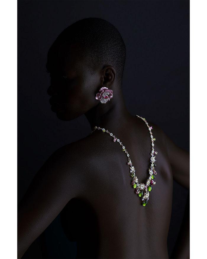 Anabela Chan 18K Yellow Gold Plated Sterling Silver Palms Collection Synthesized Gemstone & Simulated Diamond Peridot Paradise Necklace, 16.5"