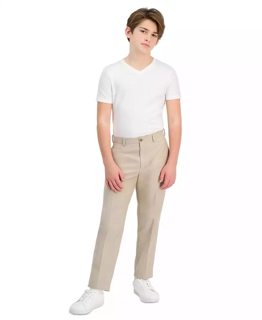 Michael Kors Big Boys Chambray Classic-Fit Stretch Dress Pants 1