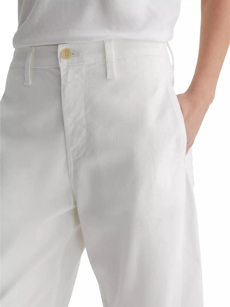 AG Jeans Fiona Twill Straight-Leg Pants 6