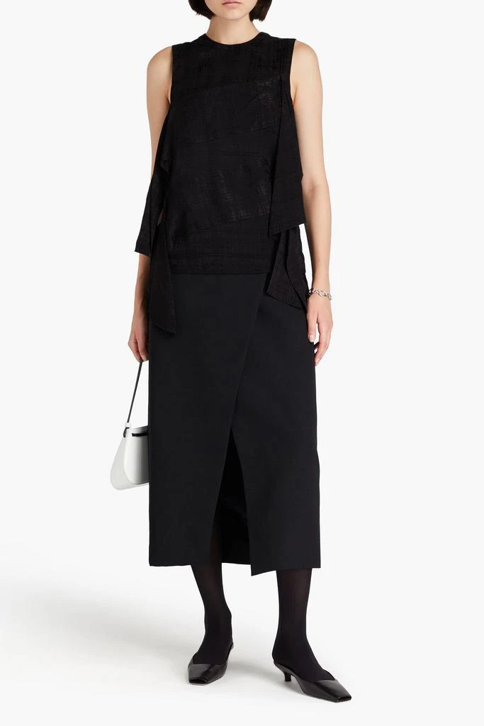 3.1 Phillip Lim Ruffled satin-jacquard top 2
