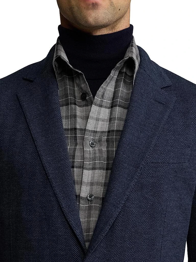 Ralph Lauren Hadley Hand-Tailored Herringbone Jacket 8