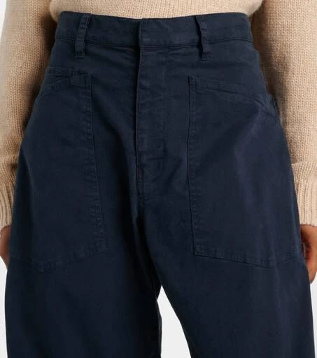 Nili Lotan Shon cotton twill barrel-leg pants 4