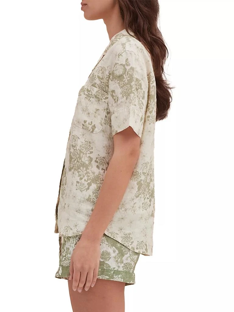 Desmond & Dempsey Floral Short 2-Piece Pajama Set 3