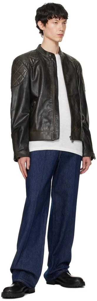 BELSTAFF Black Outlaw Leather Jacket 4