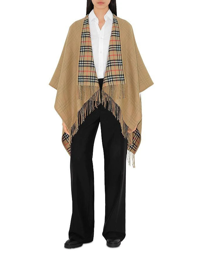 Burberry Reversible Check Wool Cape 2