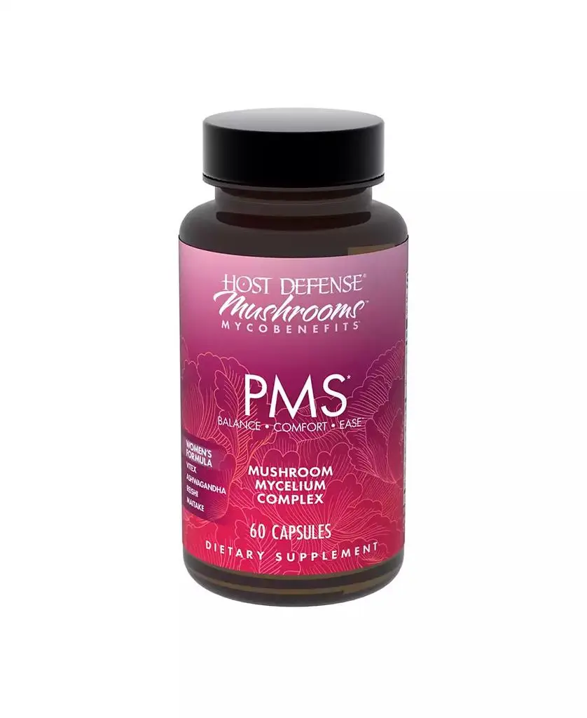 Host Defense MycoBenefits PMS Capsules, 60 Capsules (30 Servings)