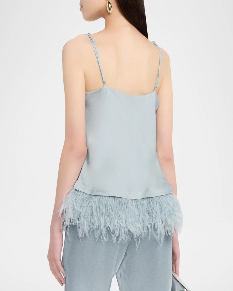 A.L.C. Eliza Feather Trimmed Camisole Top 3