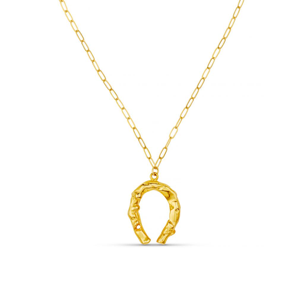 Orelia London Statement Molten Horseshoe Necklace
