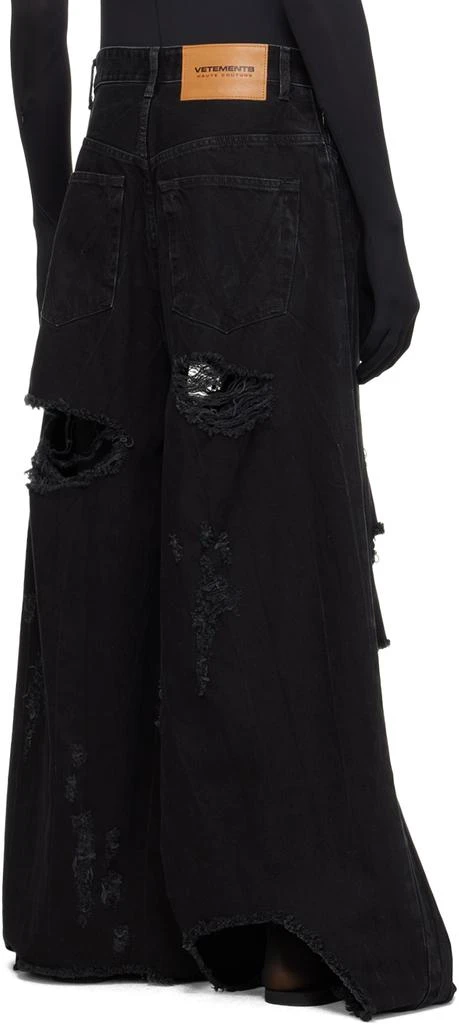 Vetements Black Destroyed Jeans 3