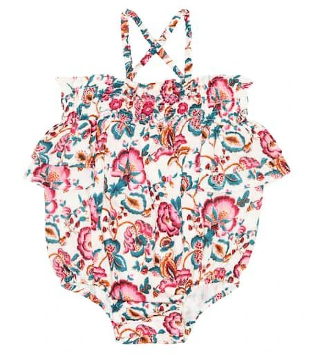 Louise Misha Baby Kumal floral cotton romper 1