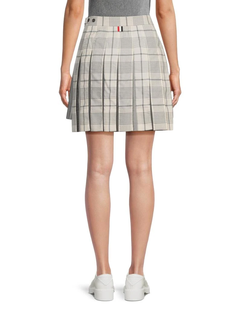 Thom Browne ​Combo Pleated Thigh-Length Dropped Back Skirt 2
