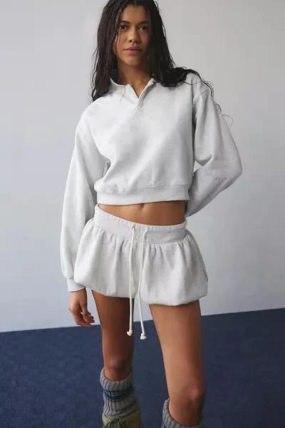 Out From Under Out From Under Maya Cropped Long Sleeve Polo Top 1