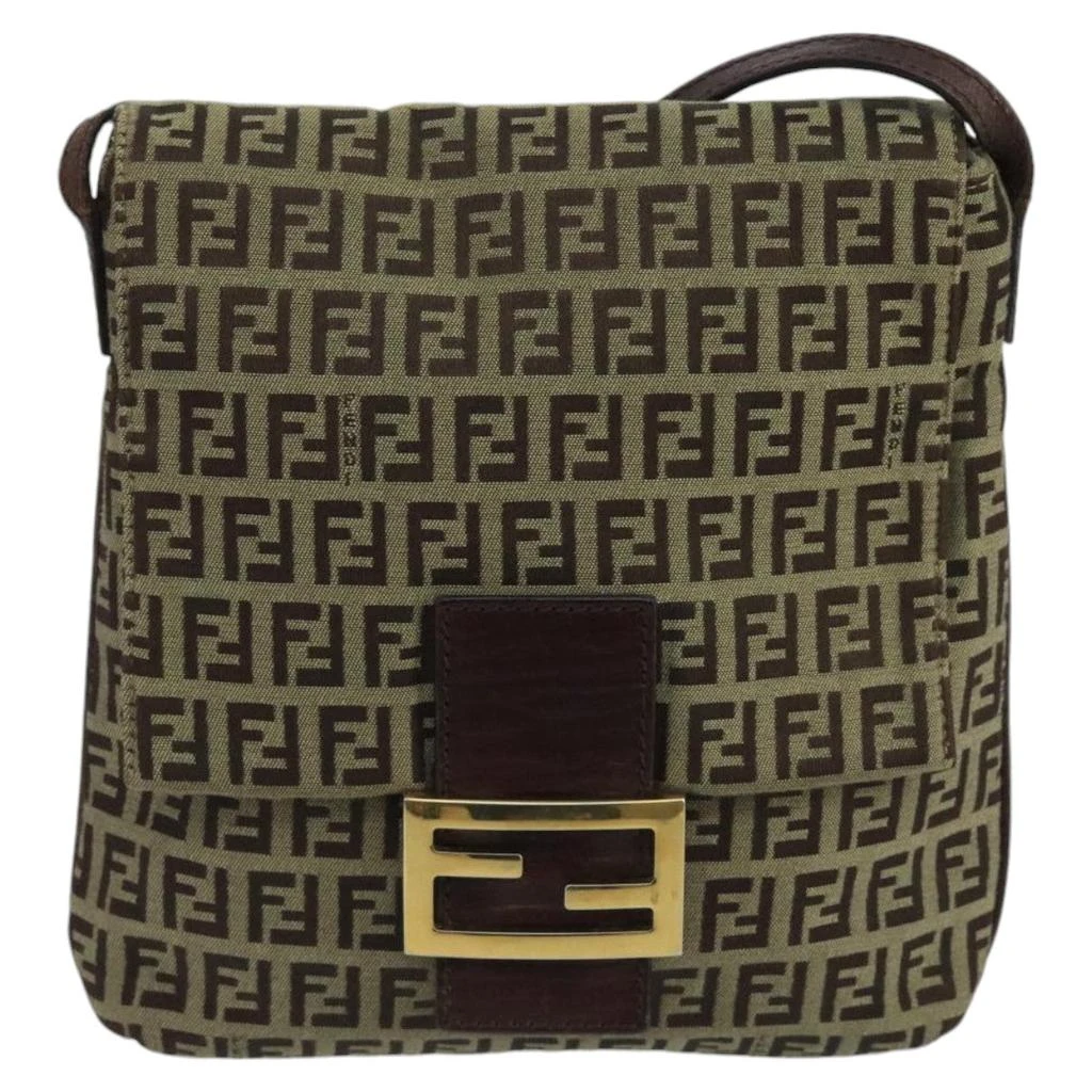 Fendi Mamma Baguette  Canvas Shoulder Bag (Pre-Owned) 1