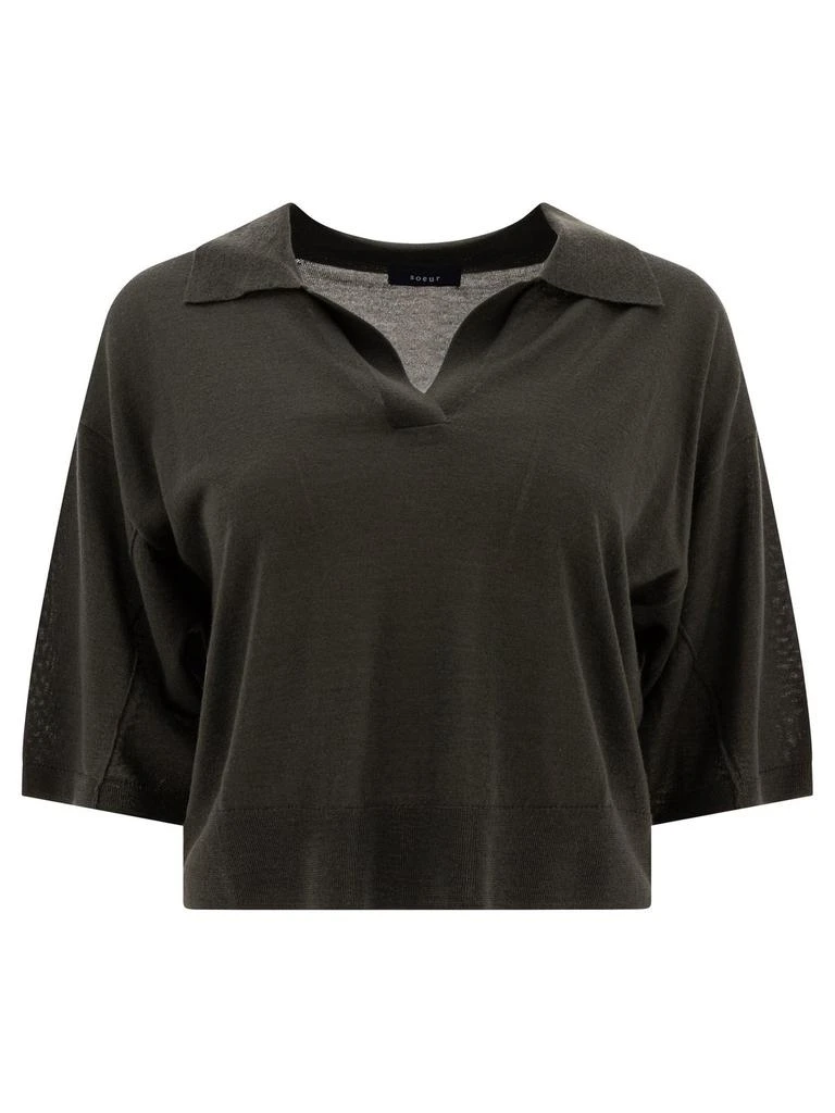 Soeur Soeur V-Neck Collared Top 1