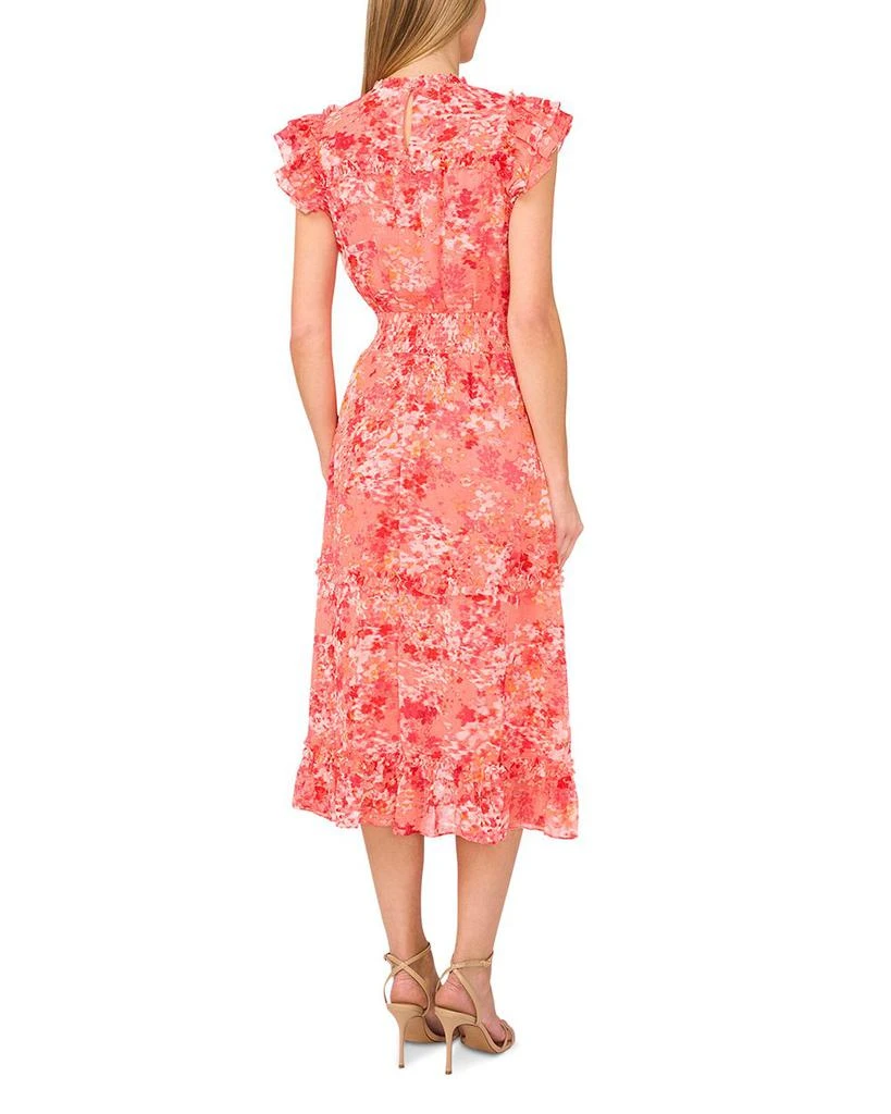 CeCe Flutter Sleeve Smocked Dress 2