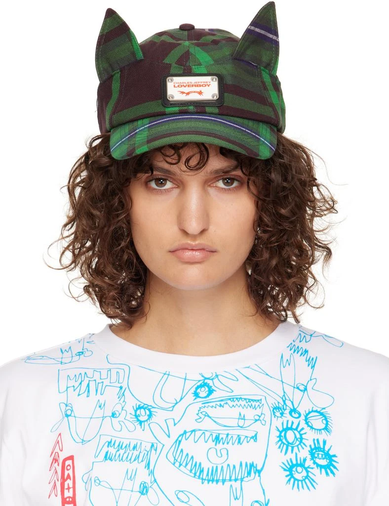 Charles Jeffrey Loverboy SSENSE Exclusive Green Ears Cap 1