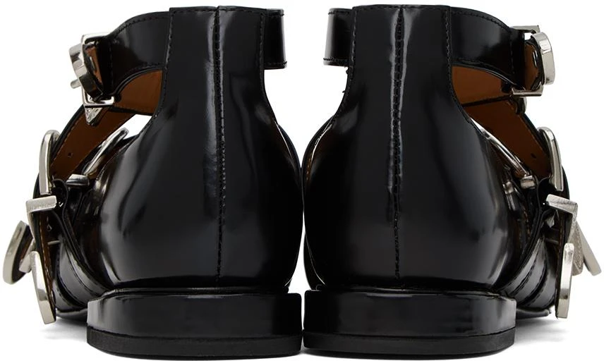 Toga Pulla Black Criss-Cross Ballerina Flats 2