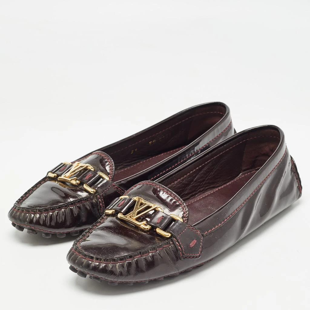 Louis Vuitton Louis Vuitton Burgundy Patent Oxford Ballet Flats Size 39 2