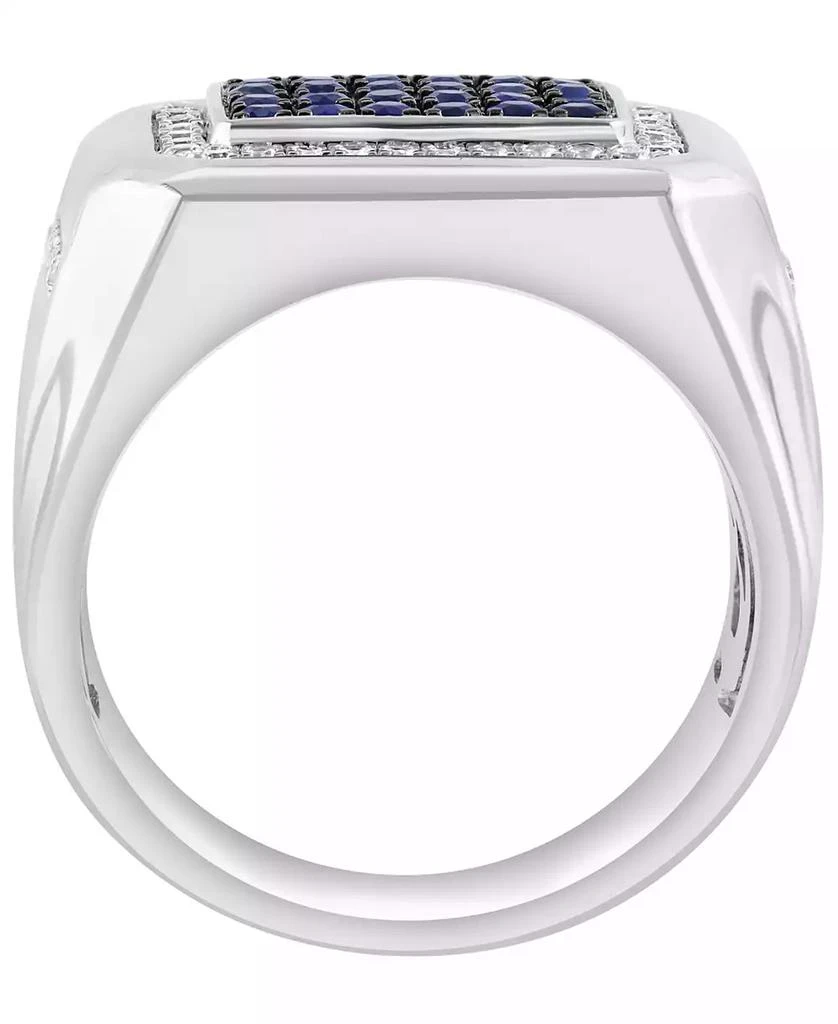 Effy Sapphire (3/4 ct. t.w.) and White Zircon (5/8 ct. t.w.) Ring in Sterling Silver 2