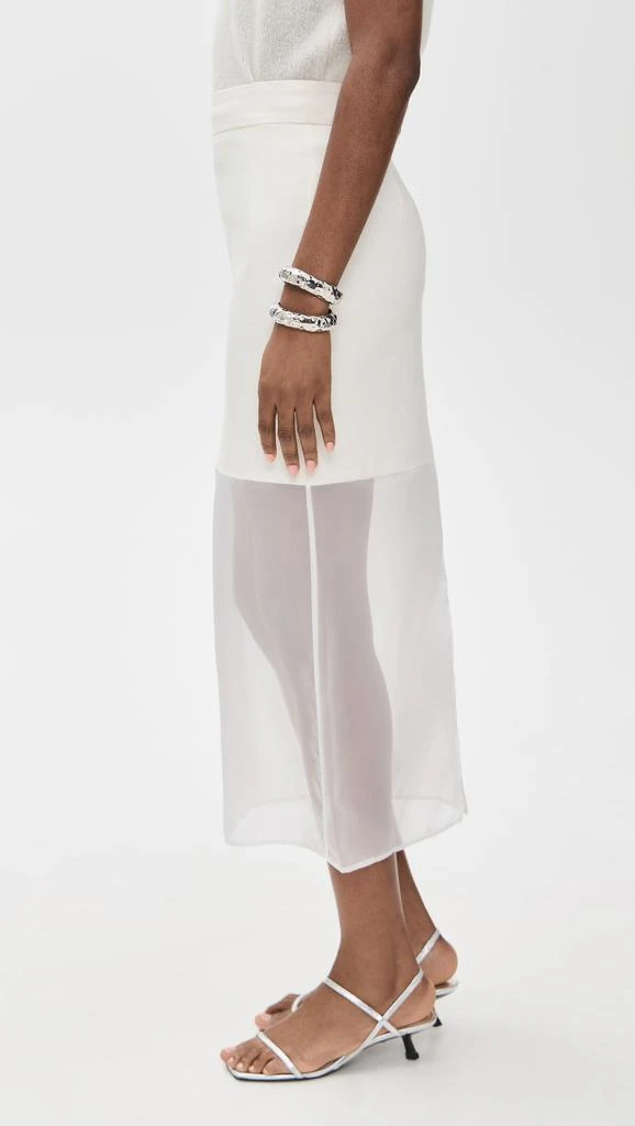 Pixie Market Skirt with Mesh Sheer Bottoms 3
