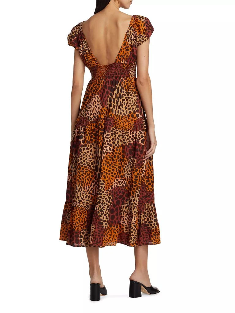 Love The Label Jane Abstract Cotton Midi Dress 5