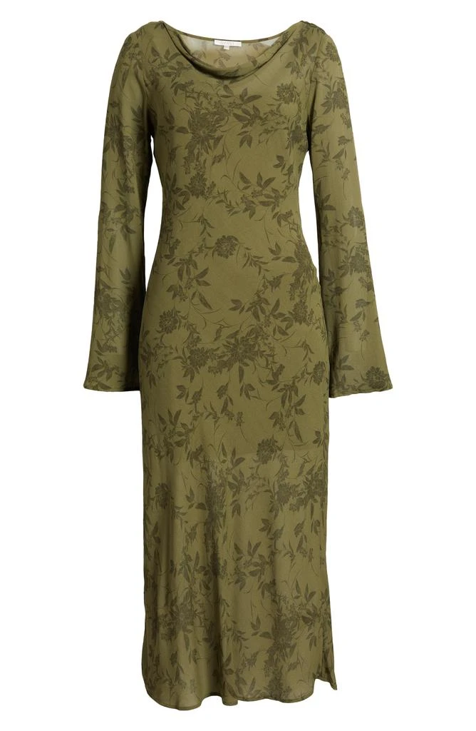 Wayf Cassandra Floral Long Sleeve Midi Dress 5
