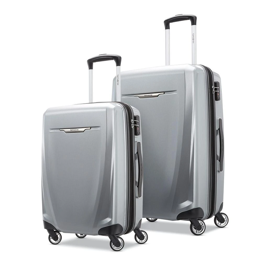 Samsonite Samsonite Winfield 3 DLX Hardside Luggage with Spinners, 2-Piece Set (20/25), Silver