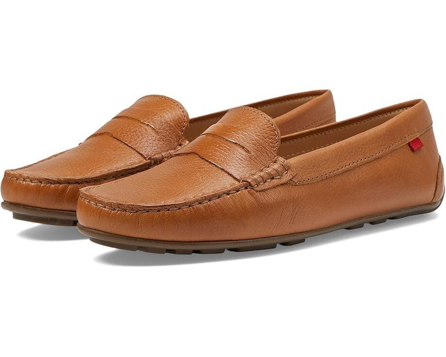 Marc Joseph New York Naples Women's US 8 Tan Leather Penny Loafers Shoes ZPO3058