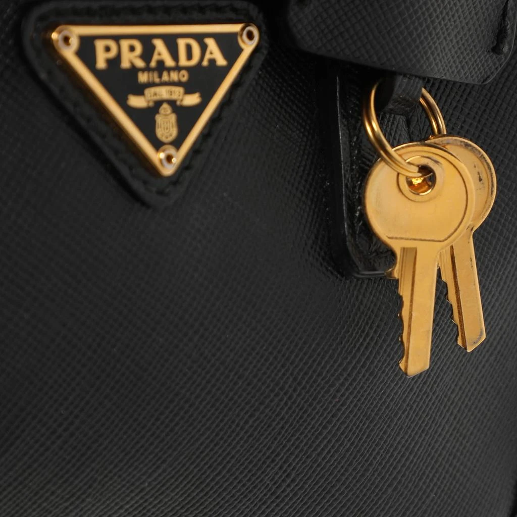 Prada Prada Black Saffiano Lux Leather Mini Crossbody Bag 6