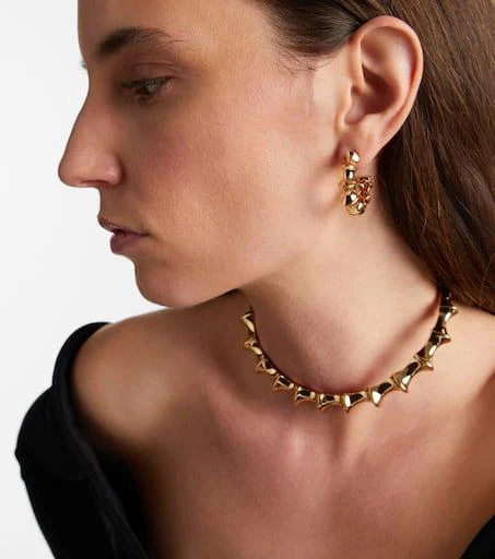 Jennifer Fisher Murphy Mini gold-plated hoop earrings 2