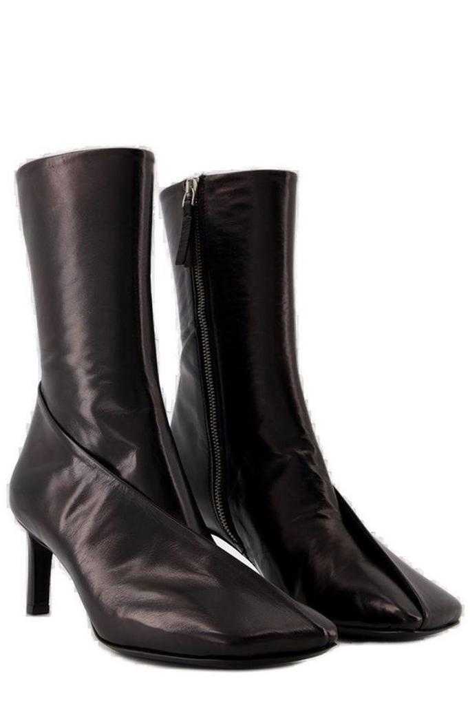 Jil Sander Square Toe Panelled Ankle Boots – On Sale Now with Up