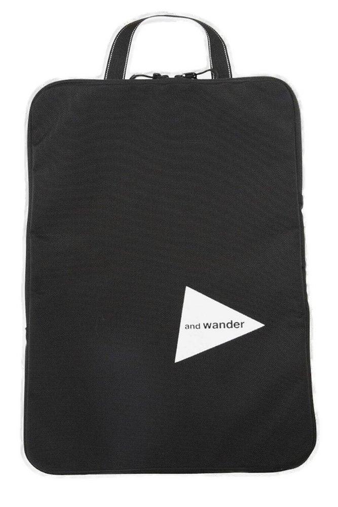 And Wander And Wander Logo Printed Zipped Waterproof Backpack