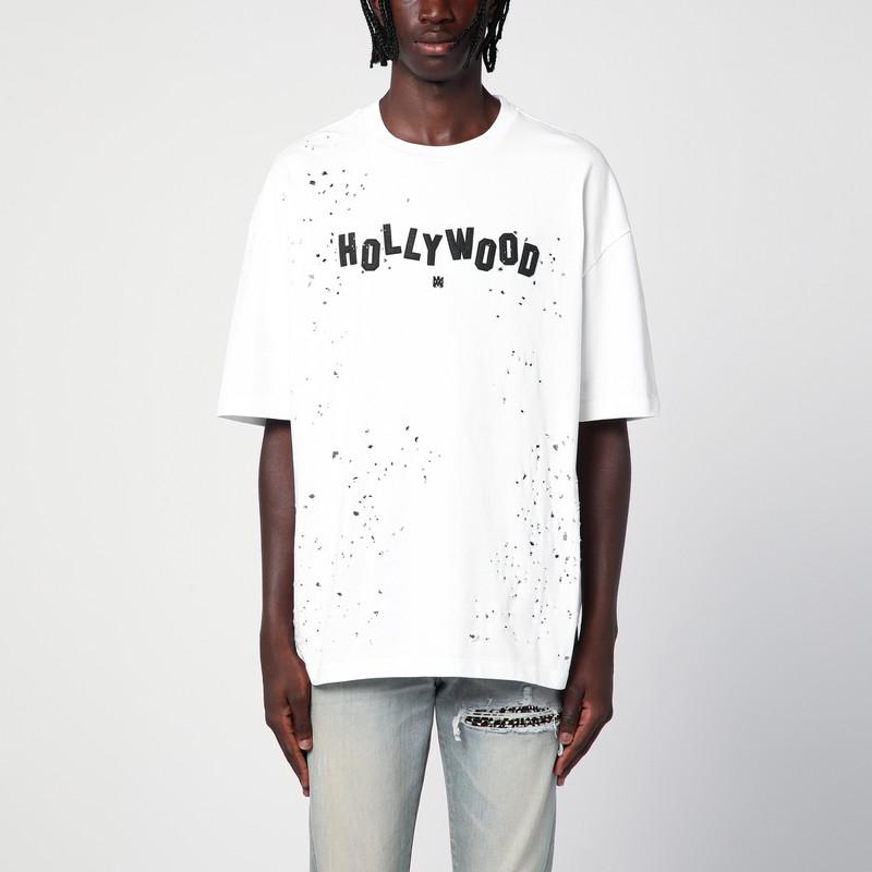 AMIRI Oversize Hollywood Shotgun t-shirt white - T-Shirts