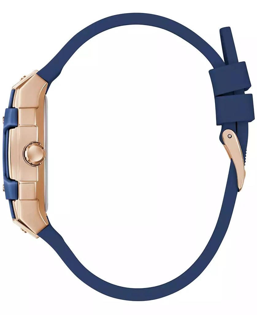 GUESS Women
s Blue Rose Gold Tone Multi-function Watch, 35mm 5