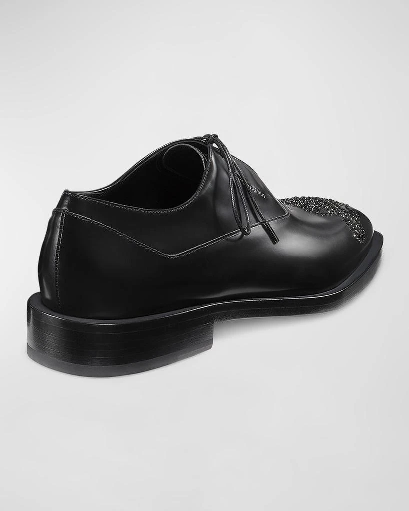 Stuart Weitzman Men's Royce Runway Wingtip Leather Derby Shoes 3
