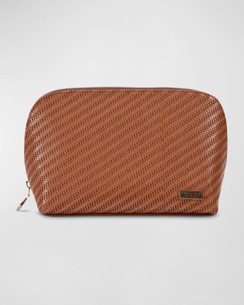 Stephanie Johnson Rosewood Cognac Lola Makeup Bag