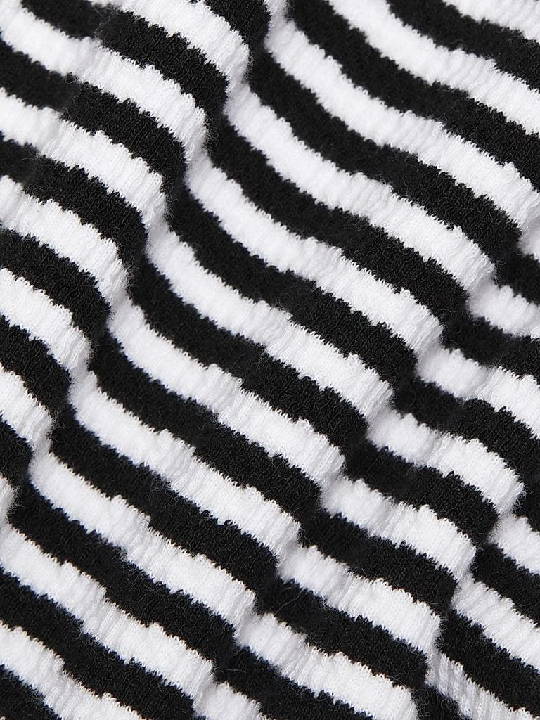 VERONICA BEARD Draya Striped Knit T-Shirt 7