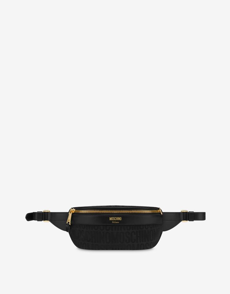 Moschino All-over Logo Nylon Belt Bag